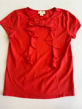 kate spade Red Bow Front Tee 14Y